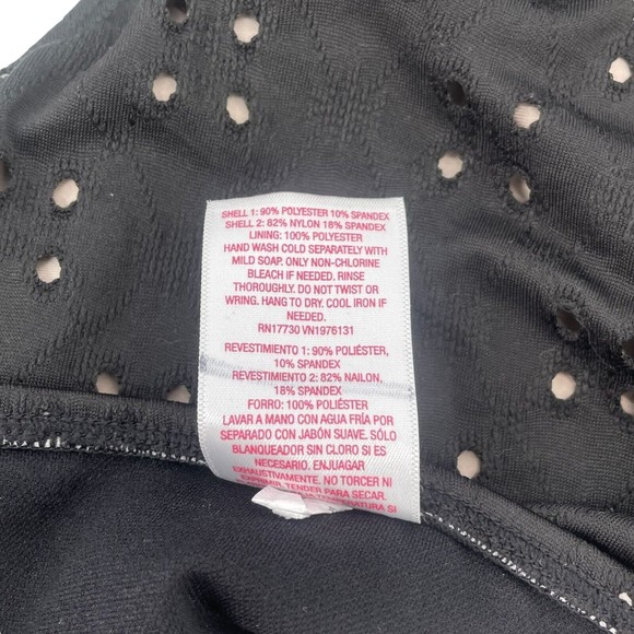 Xhileration NEW Eyelet Cheeky Black Nude Bikini Bottom Swimsuit Size Medium - Picture 7 of 7